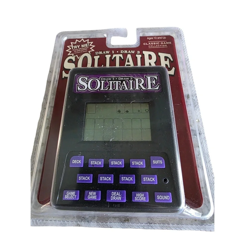 Classic Game Collection‎ 2004 Handheld Electronic Solitaire Game NEW Untested